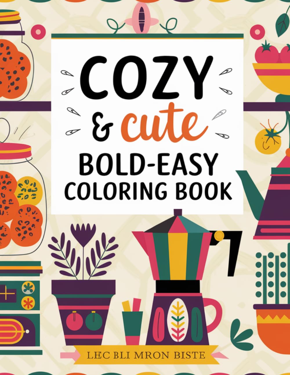 Bold and Easy Cozy & Cute Coloring Pages (Coloring Books)