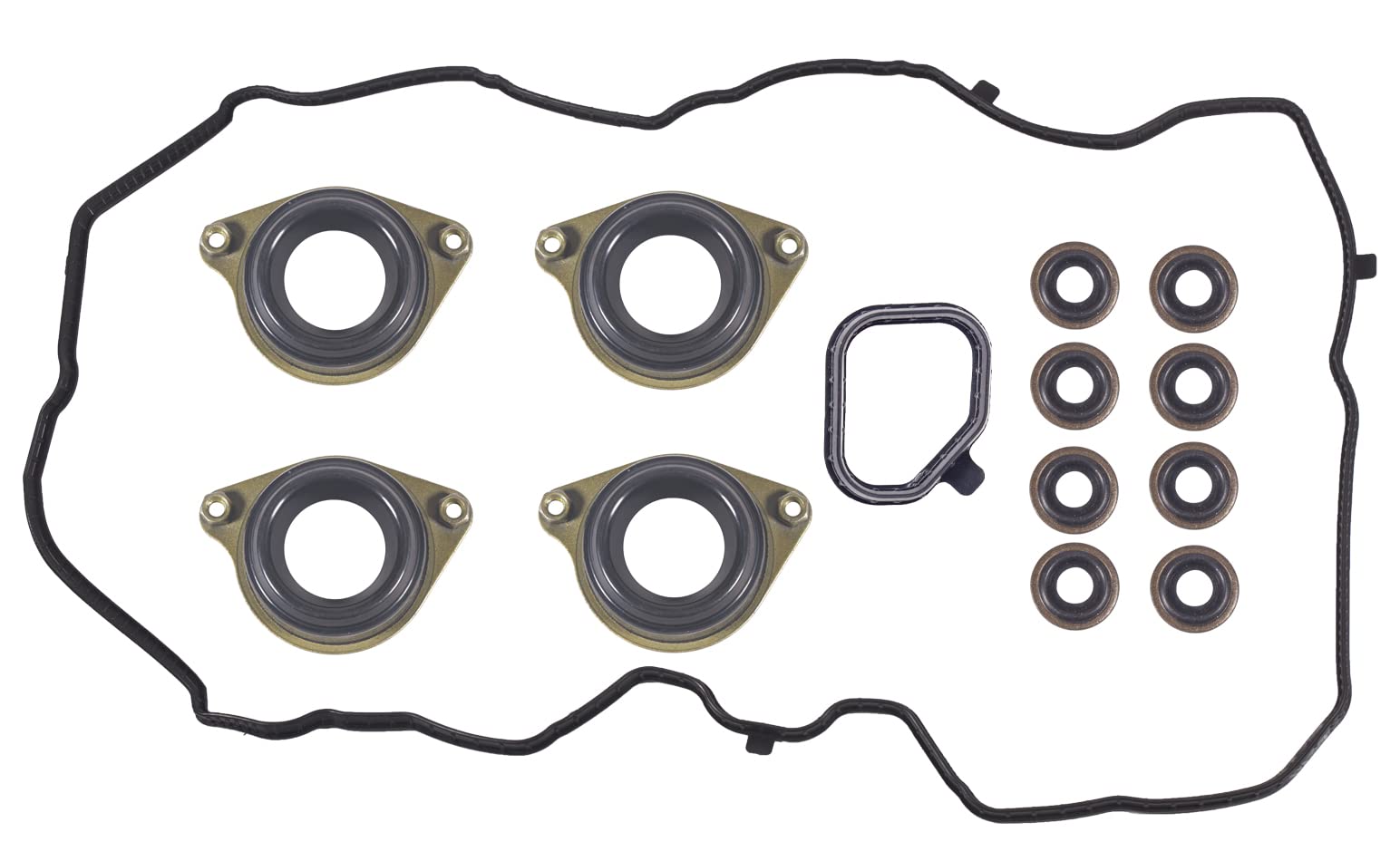 Engine Head Cover Gasket Set Replacement for Honda Accord 2013-2017 - Engine Oil Filter Housing Gasket for 2.4L 3.5L Engine - Set 12030-5A2-A01