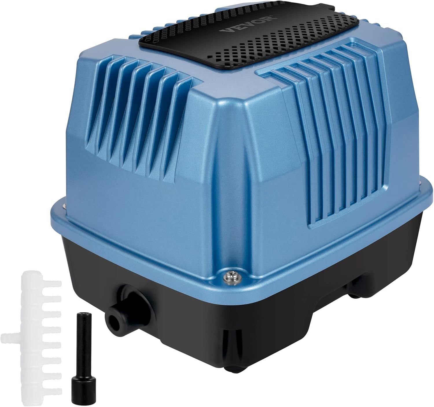 VEVOR Linear Air Pump, 25W/110V Septic Air Pump, 28Kpa Septic Aerator Pump w/8 Outlets Diffuser, Max Air Flow Rate 635GPH, Max Water…