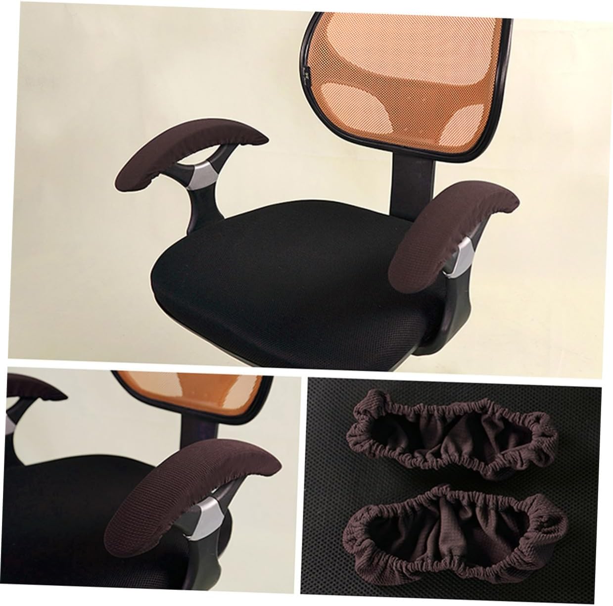 Garneck Thickened Office Chair Armrest Cover Desk Chair Arm Rest Pad Stretchable Chair Armrest Sleeves
