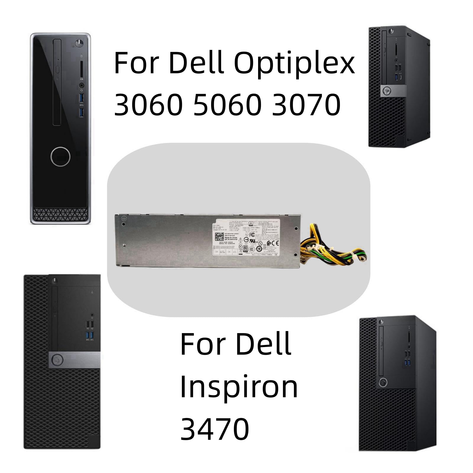 Alimentatore da 360 W per desktop Dell, incluso XPS 8940 per Optiplex 3080 5080 7080 3090 5090 7090 SFF 3668 3050 a 7070 SFF H360EGM-00 VM8KR Alimentatore da 360 W per desktop Dell, incluso XPS 8940 per Optiplex 3080 5080 7080 3090 5090 7090 SFF 3668 3050 a 7070 SFF H360EGM-00 VM8KR