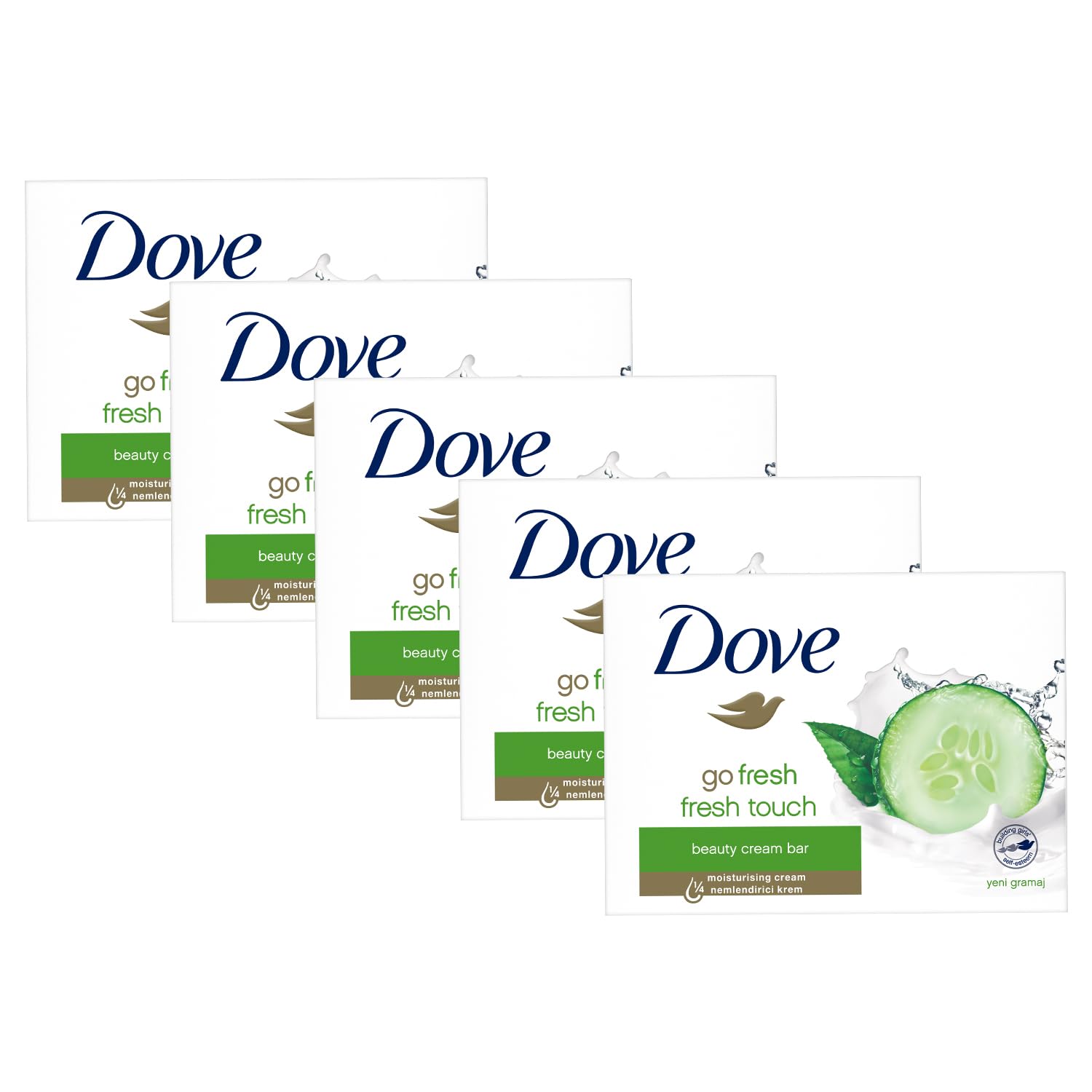 Dove Beauty Cream Bar Go Fresh Fresh Touch Nemlendirici Krem 90 g x5 Adet