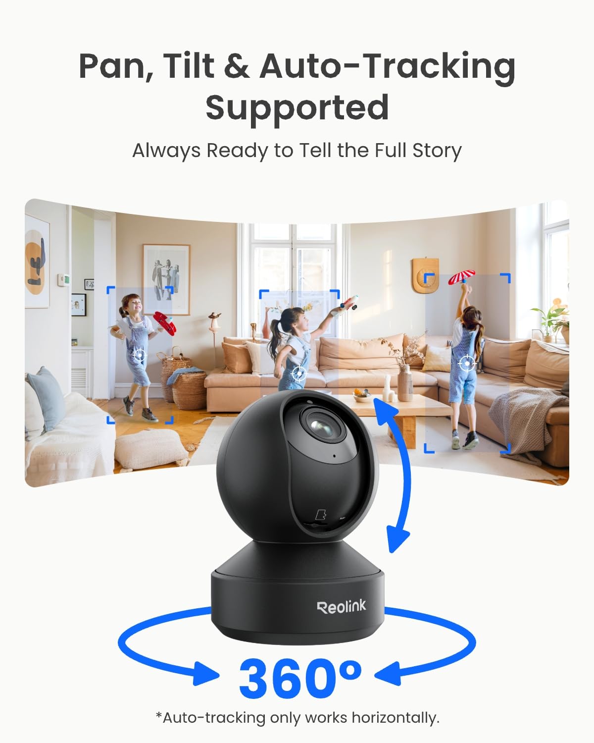 Reolink W437 4K vandalismebestendige Dual-Band WiFi6 camera, 5x optische zoom