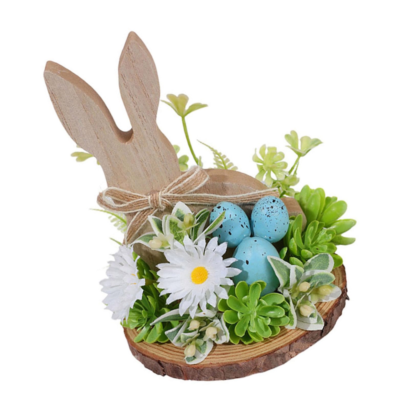 Buxuaaaa Blue Festival Craft Indoor Outdoor Party Supplies Simple Setup Easter Eggs Rabbits Decorations