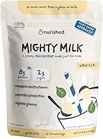 Vista 10 de Mighty Chocolate Milk - Proteína diaria en polvo para niños potenciada con 2 mil millones de probióticos y hojas de espinaca orgánicas, sabores