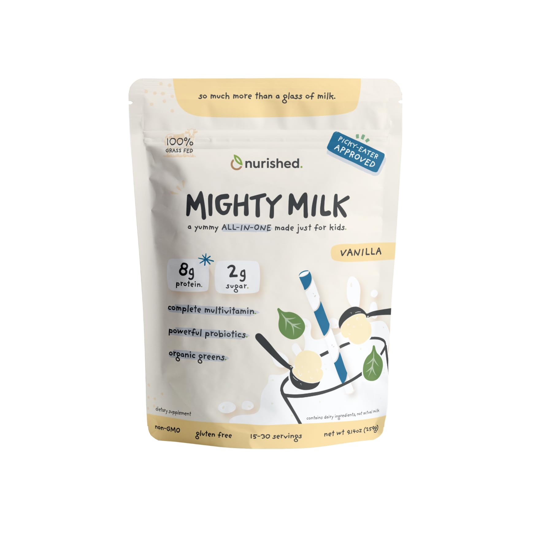 Vanilla Mighty Milk Kids Protein Powder