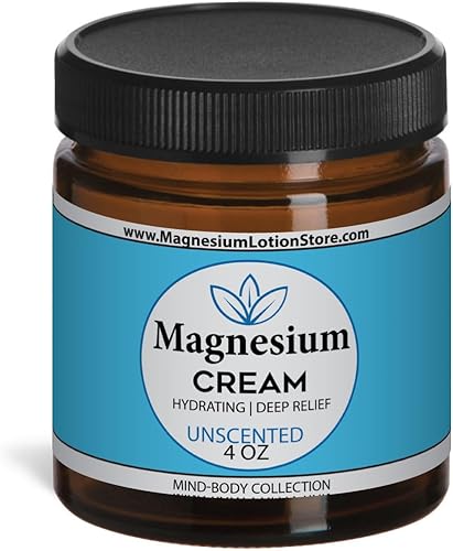 Miniatura 8 de Loción de magnesio sin perfume, crema tópica de magnesio para dormir, calambres y dolor en las piernas, relajación muscular, suplemento calmante e
