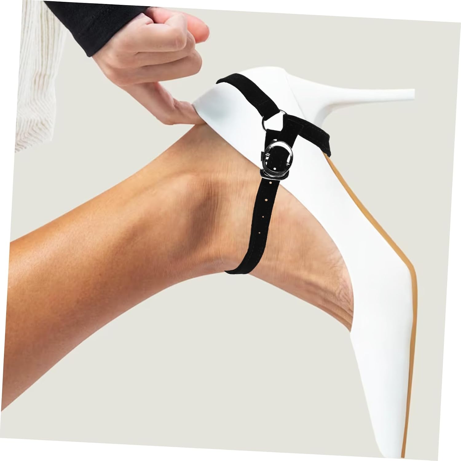 1pair Detachable High Heels Ankle Straps - Shoe Straps for Women Easy to Clean and Replace for Loose High Heels Design