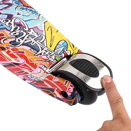 Miniatura 3 de Skateboard - Patinete infantil para niños de 2 a 4 a 14 años, tres o cuatro vueltas de Graffiti, plegable, apto para deportes al aire libre