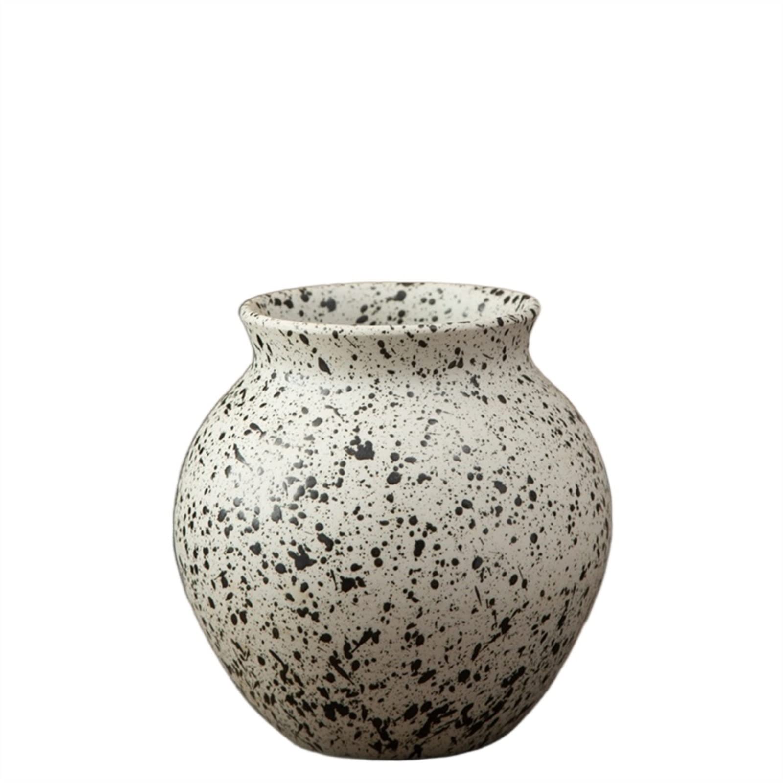 Bzgpmfud 1 Vase Desktop Flower Coarse Pottery Modern Simple Decoration Living Room Arrangement Chinese Tabletop Ceramic Pot(1)
