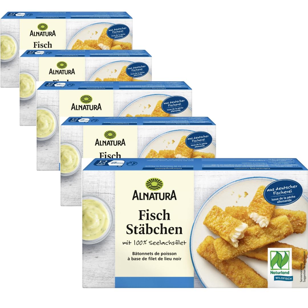 Alnatura Fischstäbchen 250 Gramm x 5 STÜCK [Frischegarantie]