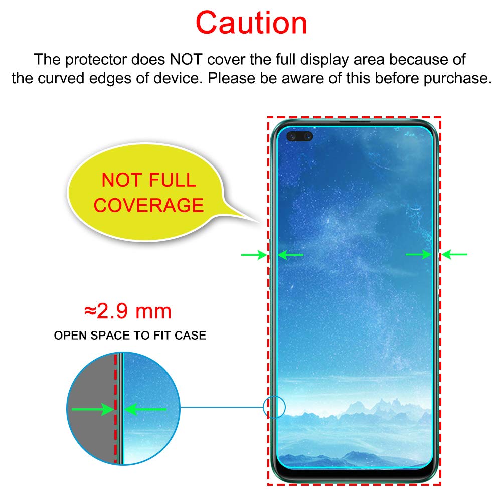 N NEWTOP [1 PEZZO Pellicola GLASS FILM Compatibile per REALME 5, Fina 0.3mm Durezza 9H Vetro Temperato Proteggi Schermo Display Protettiva Anti Urto Graffio Protezione