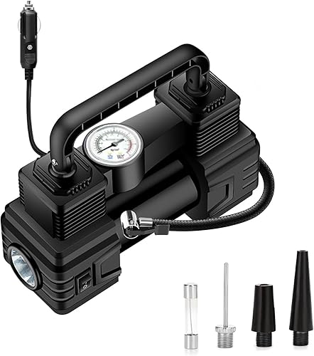 Inflador de neumáticos Compresor A-ir portátil Bomba A-ir para neumáticos de automóvil Bomba de neumáticos automática de 12 V con manómetro digital