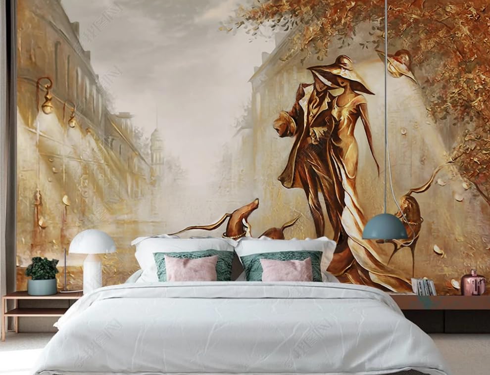Papier peint intissé relief gold salon poster géant mural 350x382cm
