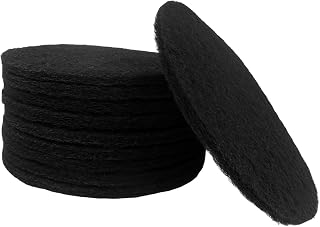 7.25 Inch Compost Bin Filters 10 Pack – Extra Thick 0.4", Activated Carbon, Cut-to-Fit Design