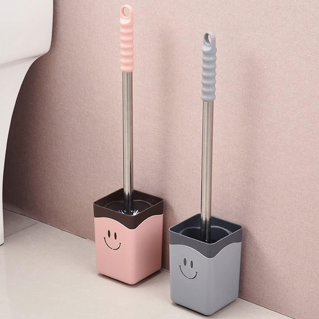 Toilet Brush and Holder Set Long Handle Wall-Mounted Toilet Brush Standing Toilet Brush Modern Design Toilet Brush Creative Toilet Brush Toilet Cleaning Toilet Brush Set Toilet Bowl Brush