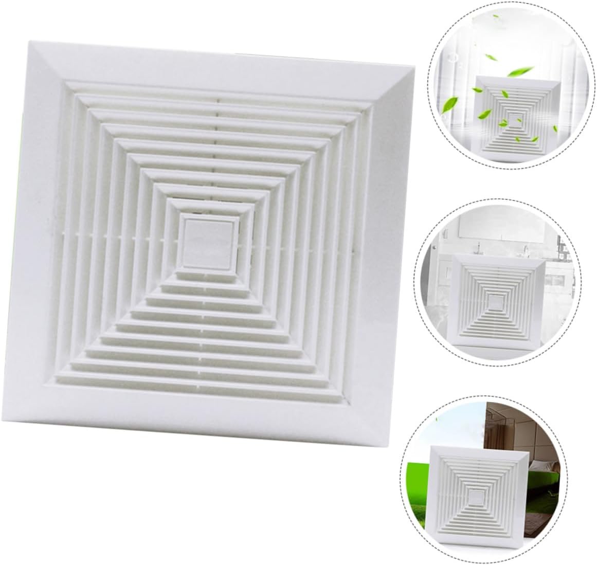 Powerful 8-inch Silent Bathroom Extractor Fan 40w Quiet Exhaust Ventilation Fan for Kitchen and Bathroom with 20x20cm Cutout, Household Air Ventilation