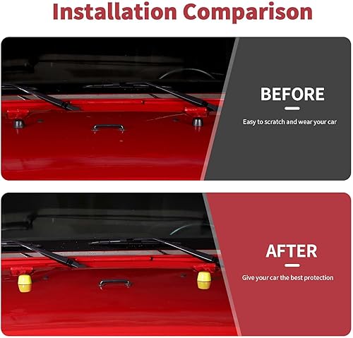 Miniatura 9 de Moldura decorativa de goma para capó del motor compatible con Jeep Wrangler JK JKU 2007-2018 (cromado)