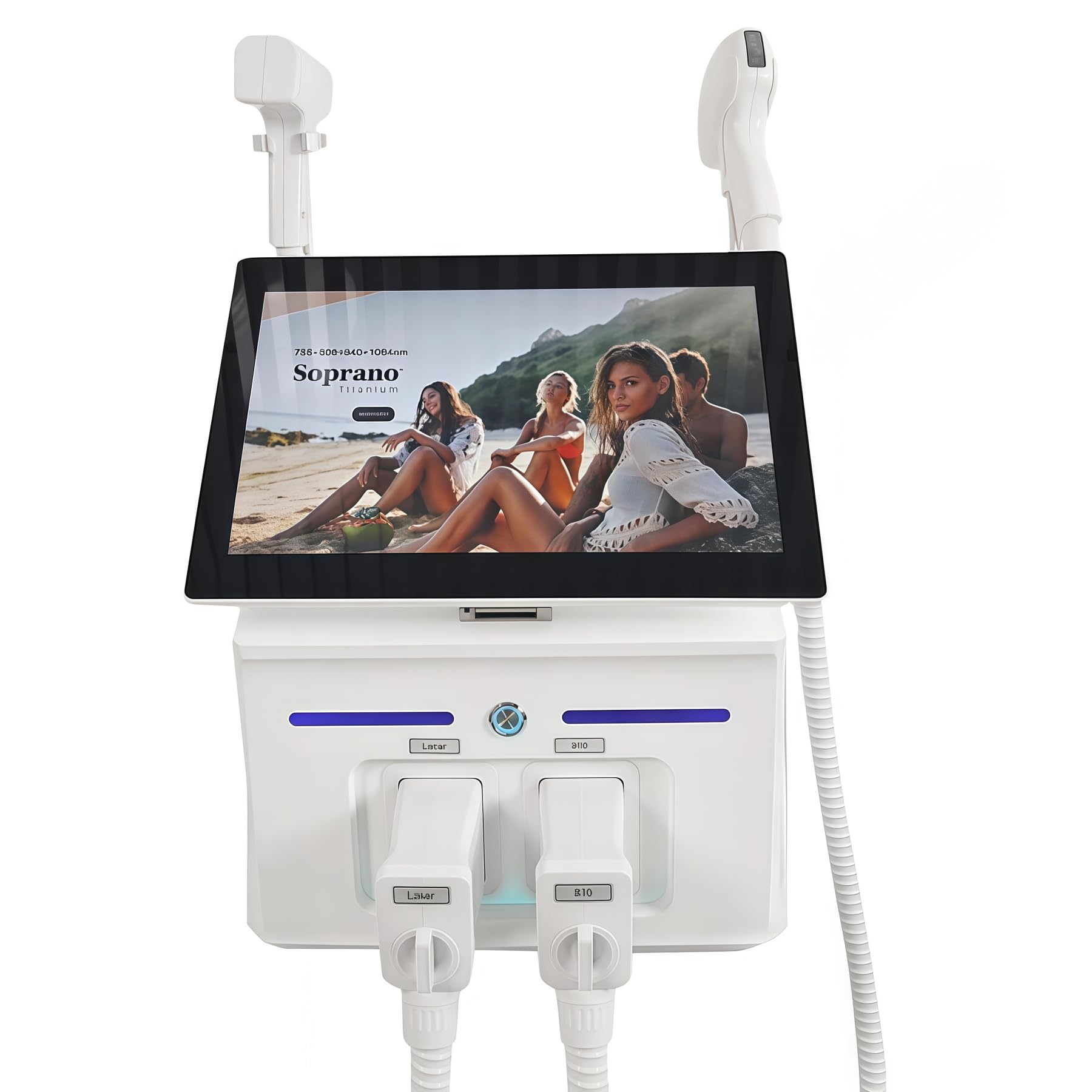 Laser diodo 2 in 1 808nm + macchina laser picosecondi per depilazione professionale, 4 lunghezza d'onda 755nm 808nm 940nm 1064nm, bellezza della pelle, rimozione del tatuaggio/pigmento