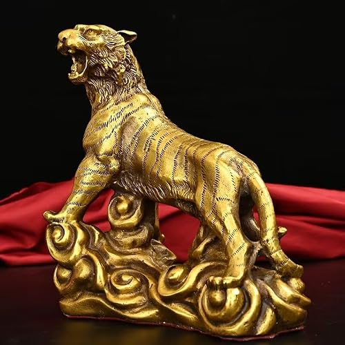 GLETSF Sculpture Crafts Figurines Statues Ornament Copper Carving Handicraft Decoration Sculpture Animal Desktop Decoration Decoration,