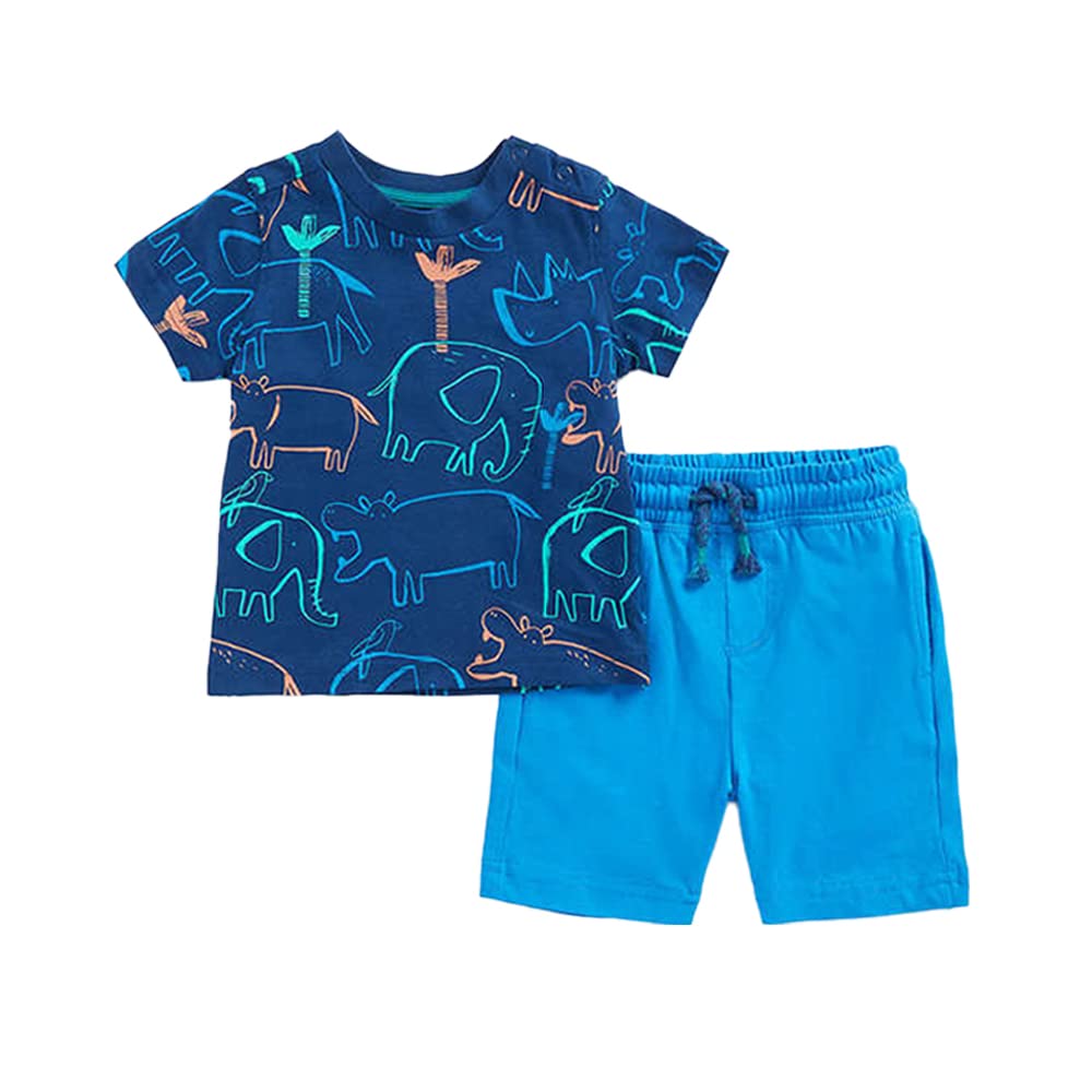 MothercareBoys EB099 Jungle Jamboree T-Shirt and Shorts Set