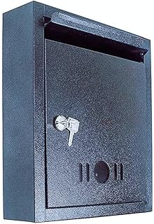 ROVERTR Mail Box Letter Box for Home and Gate Wall Mount Box Black (Size 11 * 9 * 3 inch)