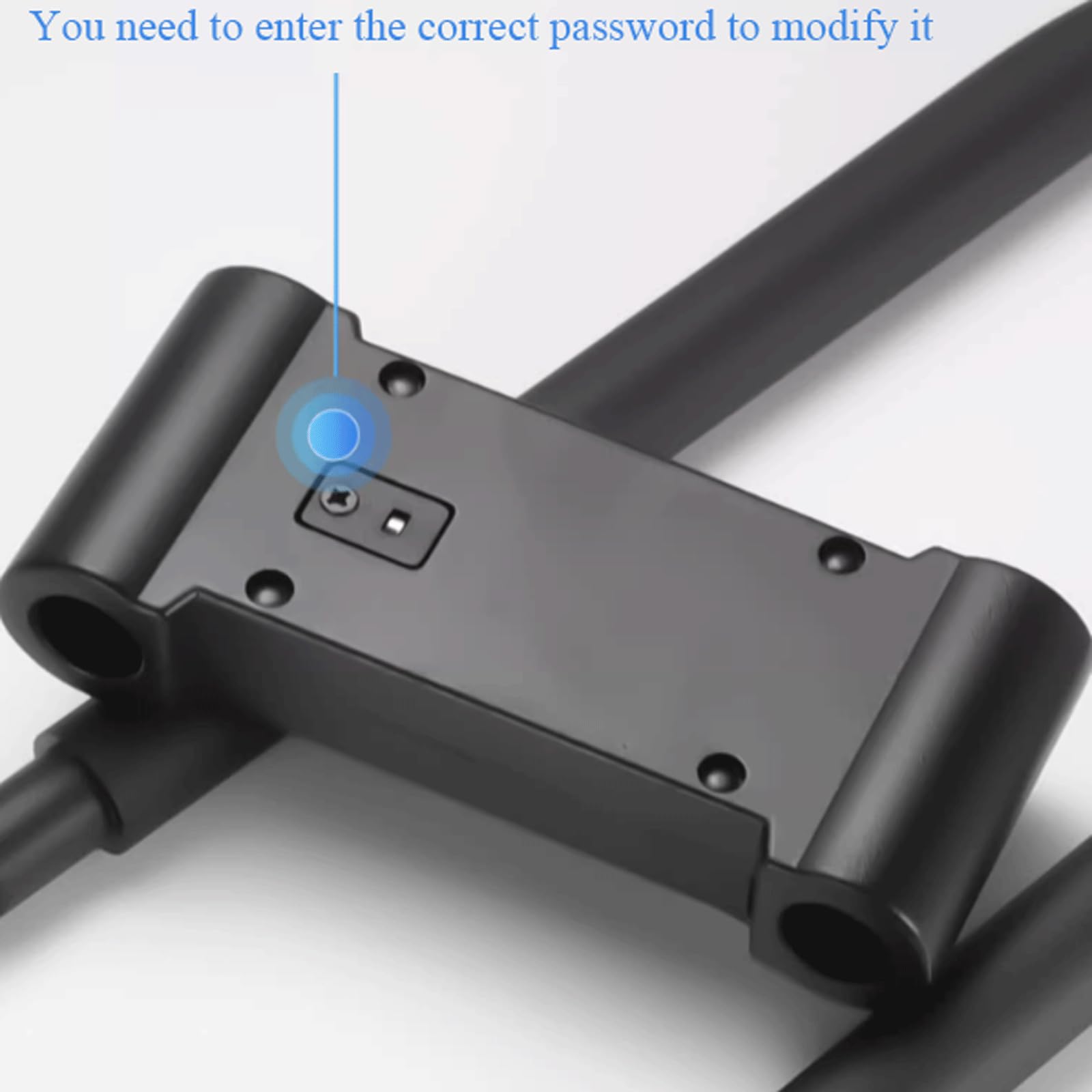 KRILLIQ Blocco antifurto Cancello del Magazzino in Materiale d'Acciaio U-Lock Doppio Lucchetto a Forma di U Aperto nel Lucchetto per Pneumatici per Bici con Password per Motocicletta Motociclo