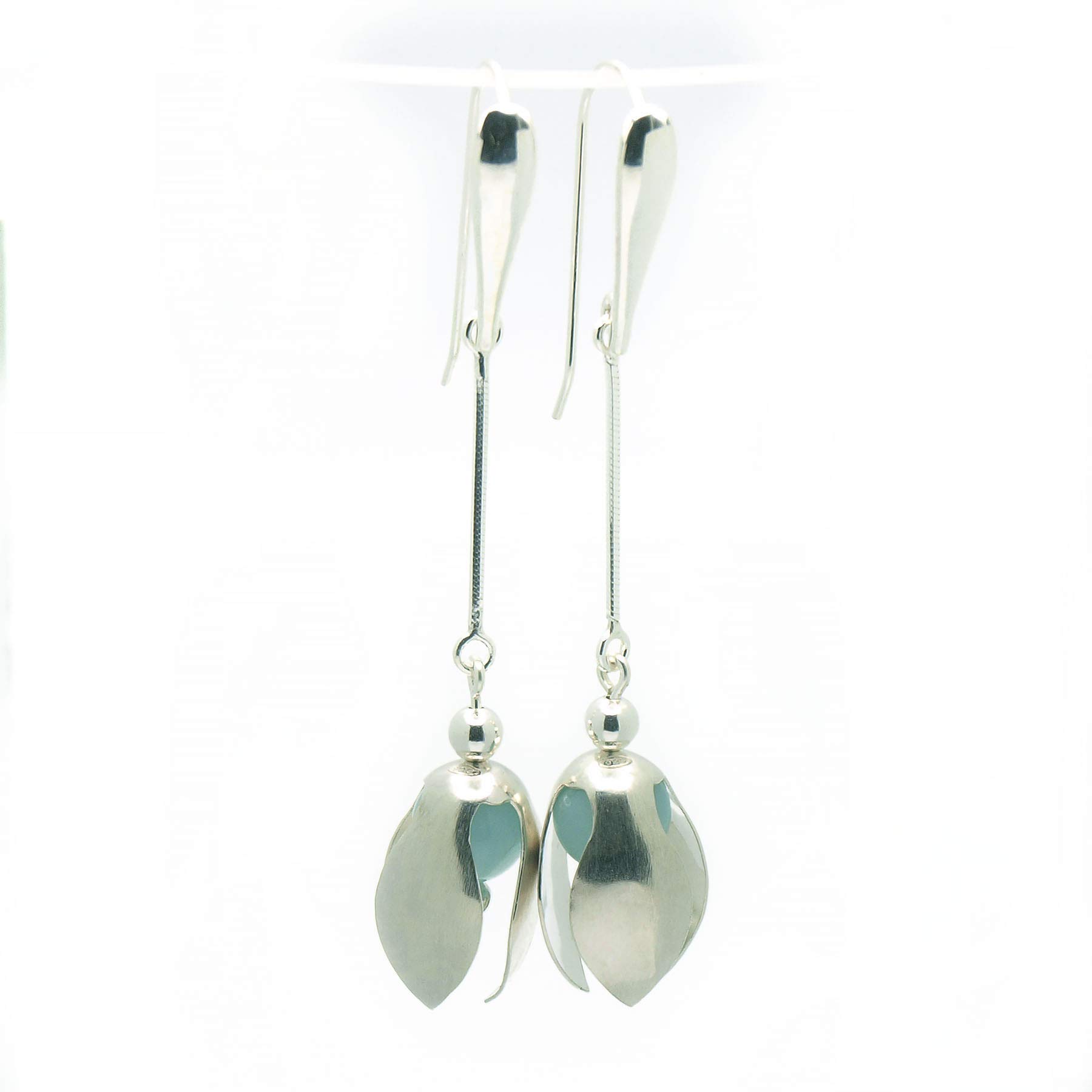 Pendientes con Amazonita y Plata 925