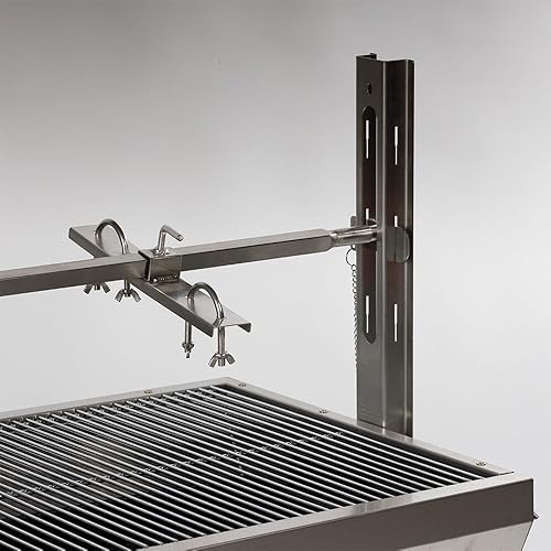 Miniatura 7 de TITAN GREAT OUTDOORS Parrilla asadora de acero inoxidable de 25 W clasificada 125 libras asador para barbacoa