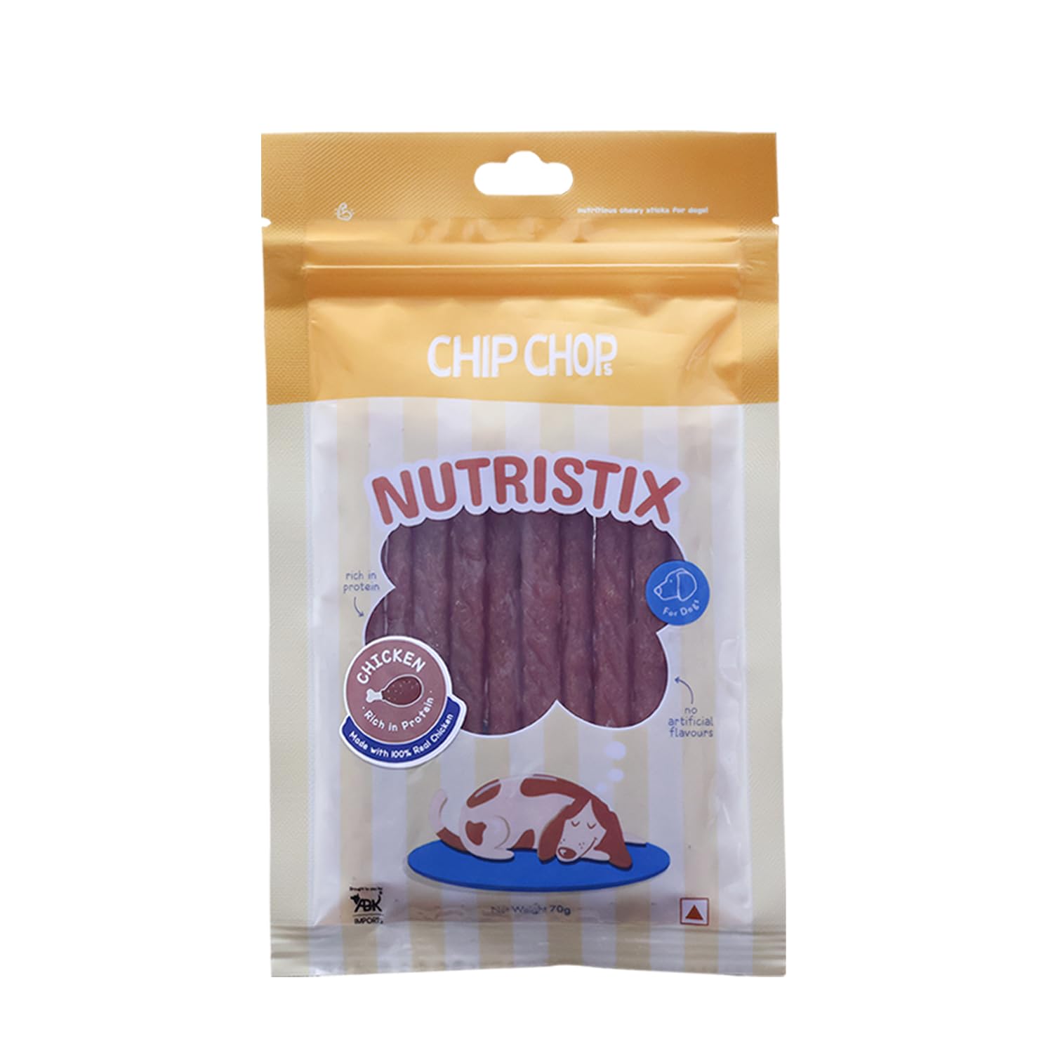 Chip Chops Pack of 2 Nutristix Stick Style Dog Treat, High in Protein, Nutritional and Healthy Dog Snack Dog Breeds for Training, Rewards and Food Topping (Chicken) (B0C5JJ922C) Amazon Price History, Amazon Price Tracker