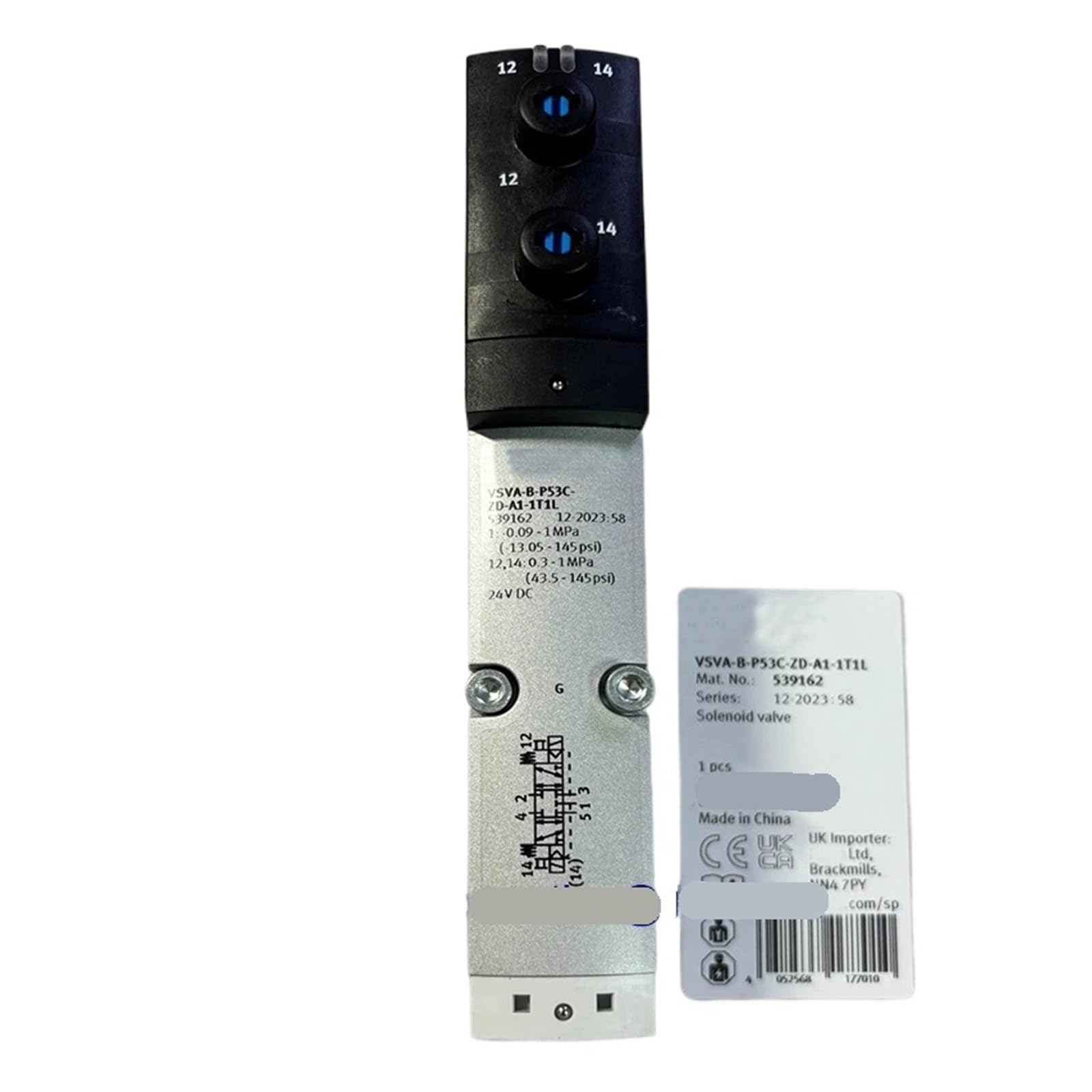 ELZNSQQK 1PCS VSVA-B-P53C-D-D2-1R5L 566997 VSVA-B-P53C-ZD-A1-1T1L 539162 Solenoid Valve(539162)