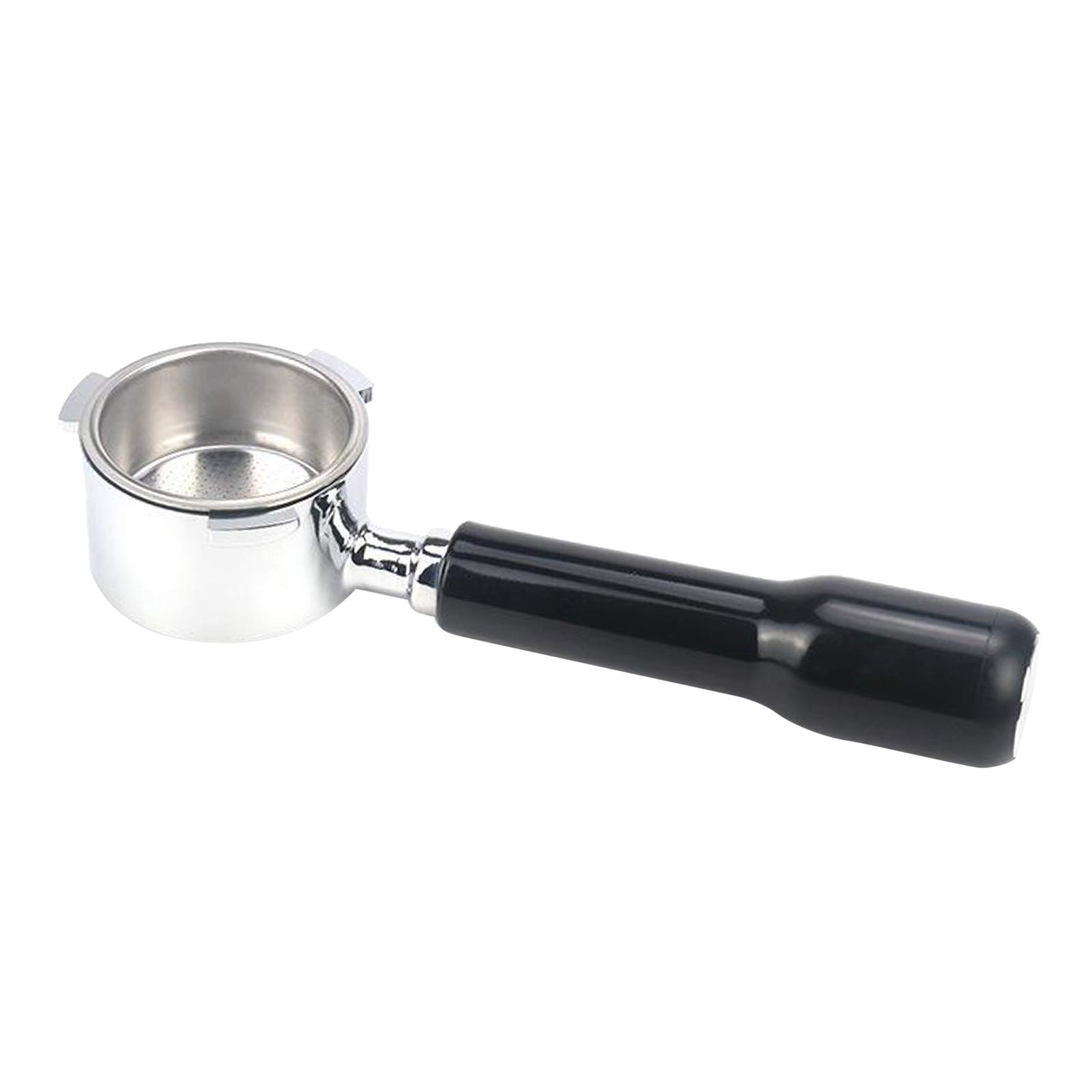 UJEAVETTE® Bottomless Portafilter for Delonghi Coffee Machine 51Mm Black Plastic Handle