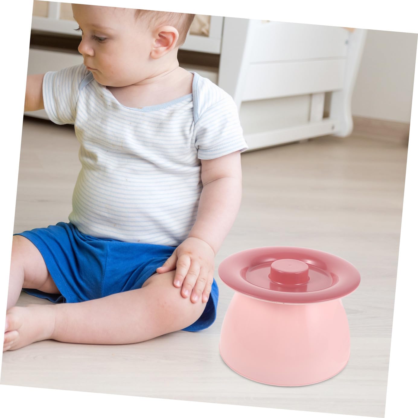 Toddmomy Urinal Pot with Lid and Handle, Portable Plastic Potty Bucket for Travel and Camping, Emergency Toilet for Babies, Pregnant Women, and Outdoor Use