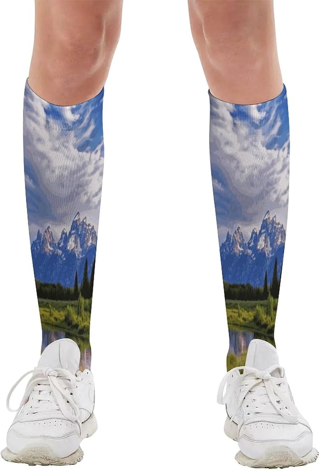 Grand Teton National Park Crew Socks Calf Socks Athletic Crew Sock
