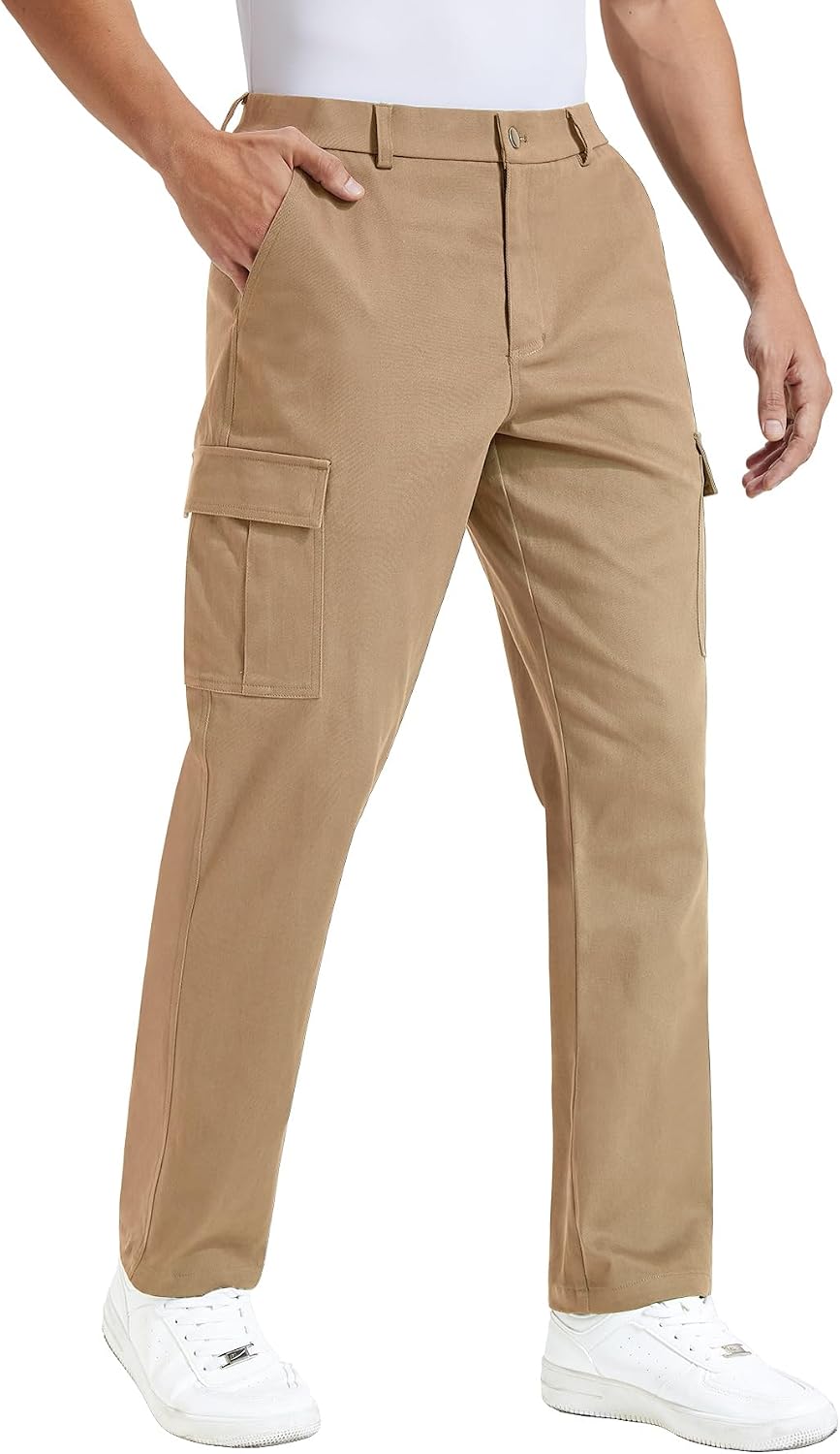 Men's Cargo Pants Stretch Work Pants Casual Travel Hiking