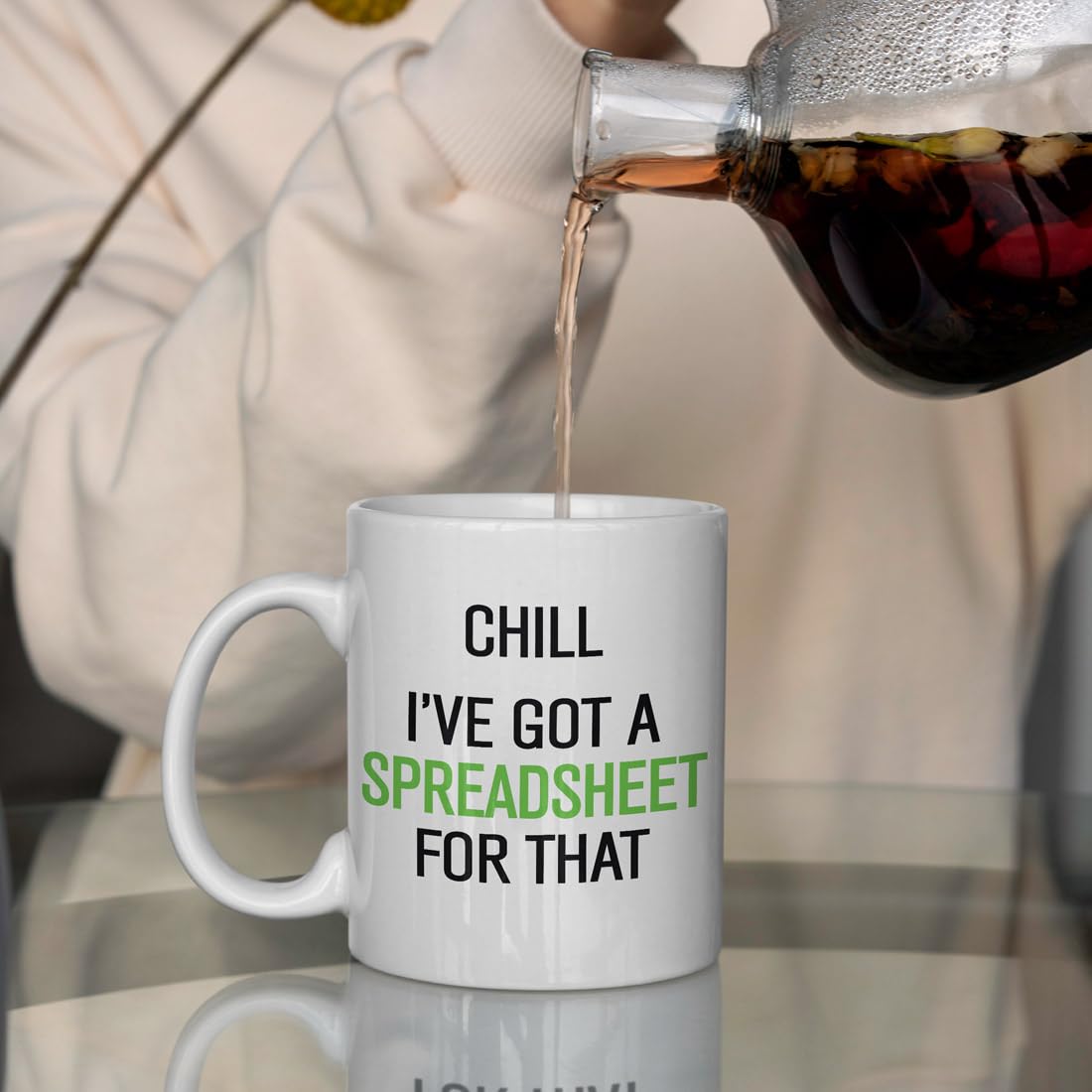 "Relax I Have A Spreadsheet For That" Funny Coffee Mug - 11 Oz Ceramic Mug For Data Analysts, Accountants, Office Gifts - View #7