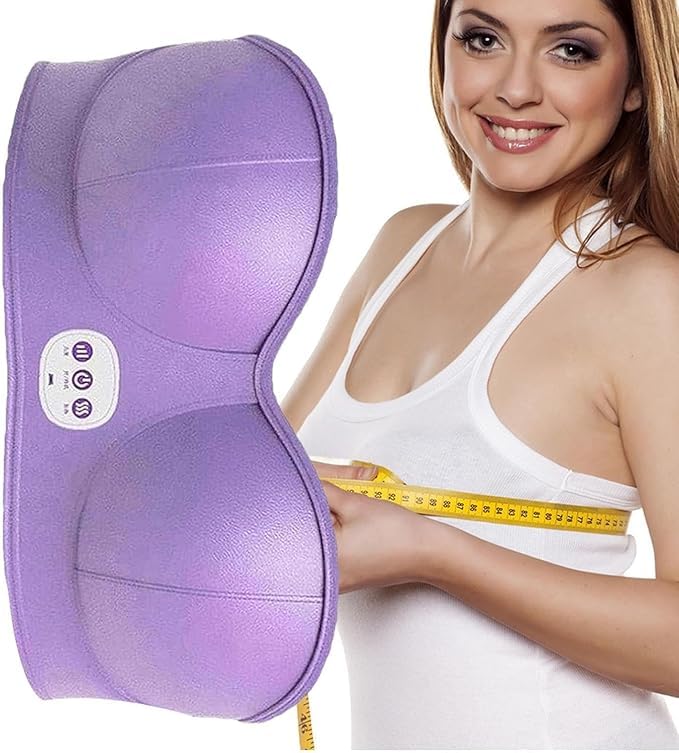 ZYNTO Wearable Bra for Women/Girls with 3 Heat & Vibration Modes Electric Bra for Lactating Mothers Improves Milk Flow, USB Rechargeable Heat Therapy Padded Bra For Lactating Mother & pain relief.