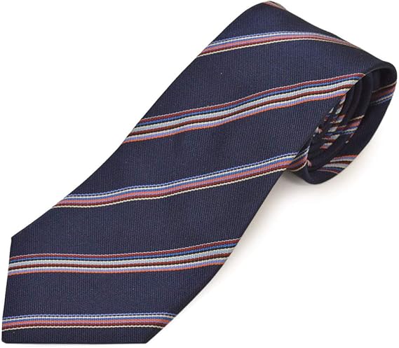 Amazon Paul Smith ポールスミス ネクタイ メンズ ストライプ柄シルクネクタイ サイズ剣幅8cm Epss002 Alu112 ネイビー ネクタイ 通販