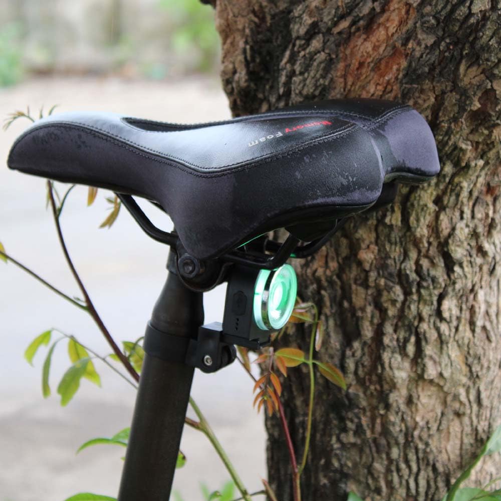 Luces De Bicicleta De Montaña Luces Traseras Impermeable LED De 7 Colores Luces Traseras Luces De Advertencia De Seguridad Carga USB