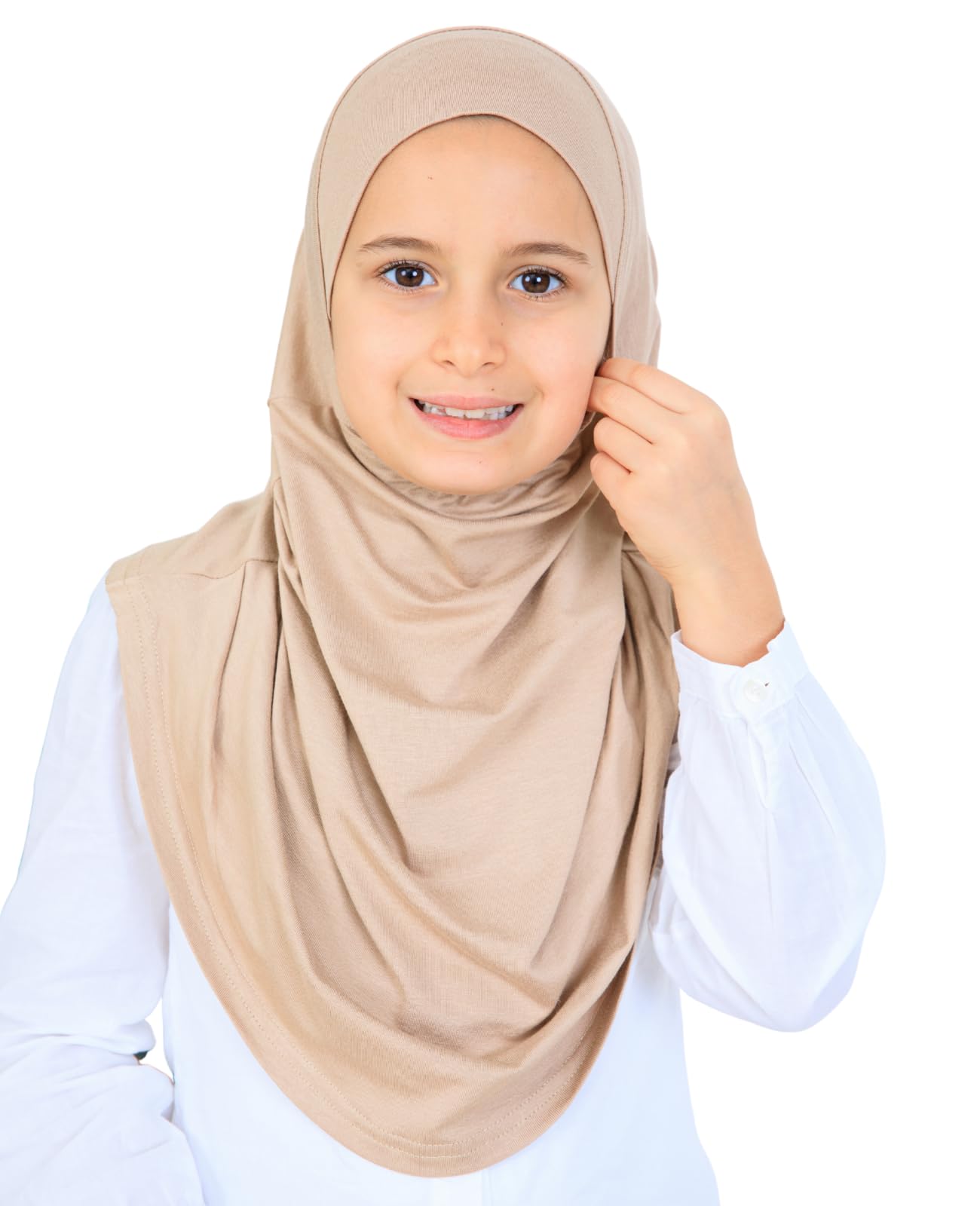 Prien Ready To Wear Hijab For Girls, Soft Viscose Muslim Scarf For Kids, Instant Islamic Clothing For Women For Ramadan, Eid