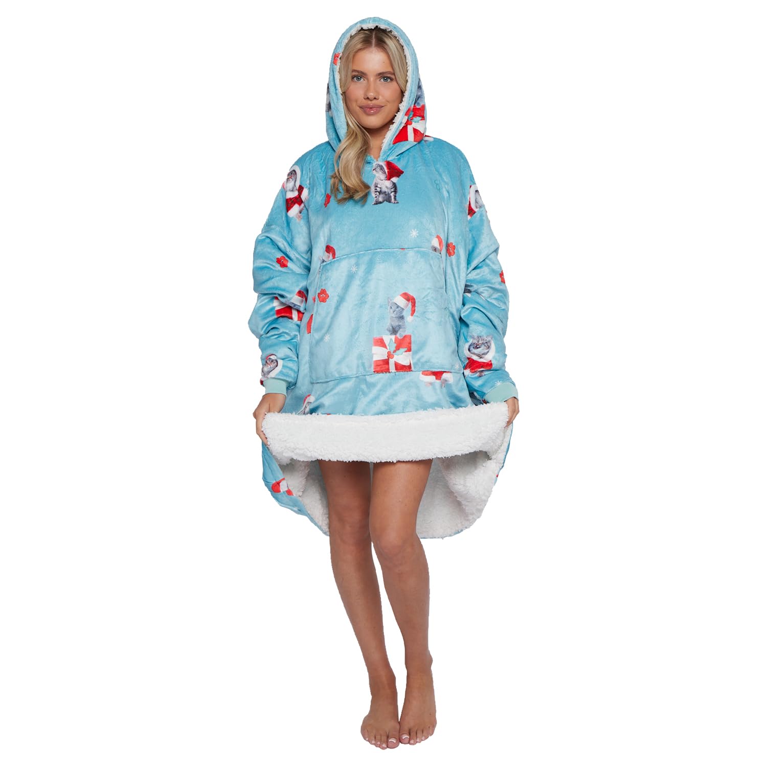 Adults Xmas Hoodie Blanket