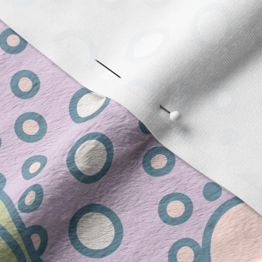 Spoonflower Fabric - Sea Dragon Pastel Nautical Coastal Seashell Coral Pink Lavender Mint Printed on Minky Fabric by The Yard - Sewing Baby Blankets Quilt Backing Plush