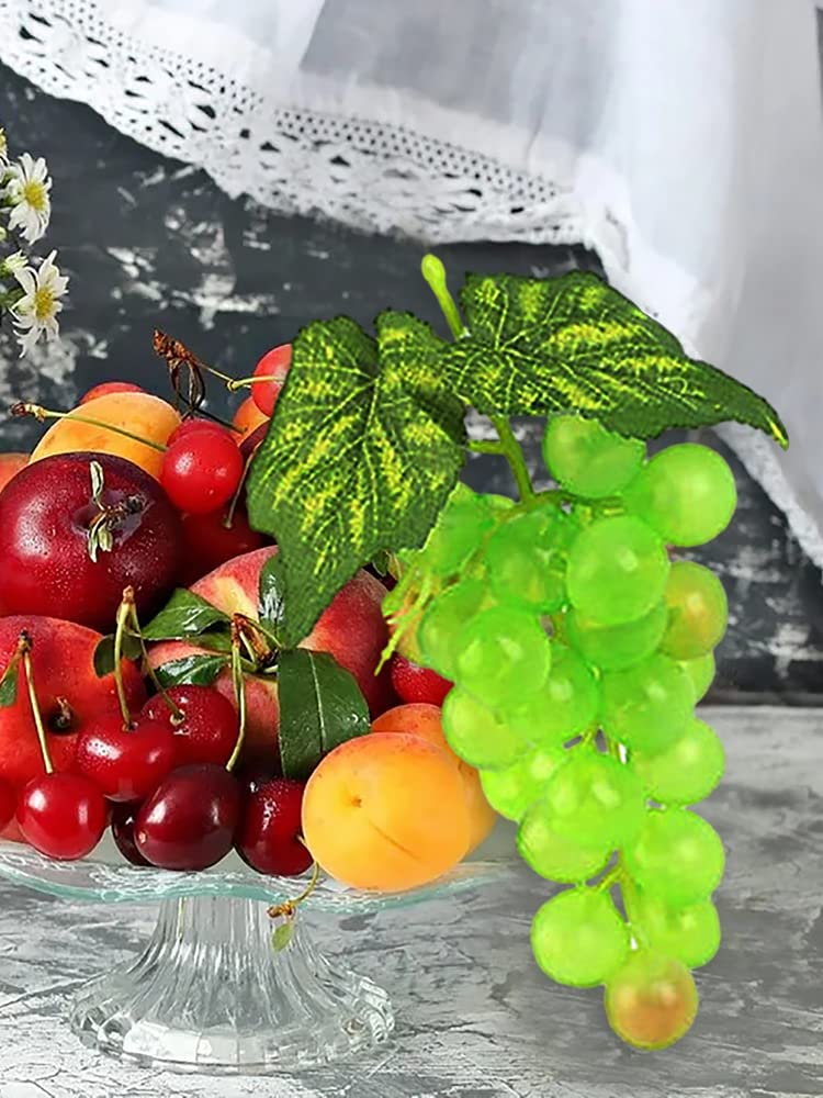 Fausses Grappes De Raisin Artificiel Pour Décoration - Couleurs Violet, Noir, Vert, Longueur ~13 Cm - Pour Mariages, Tables, Centre, Jardin - 11