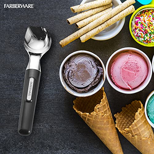 Farberware Colher de sorvete macia profissional, 20 cm, preta