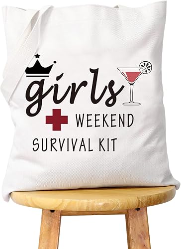 Miniatura 8 de WCGXKO Kit de supervivencia de fin de semana, bolsa de maquillaje, bolsa de maquillaje, regalo de viaje de fin de semana para mejor amigo,