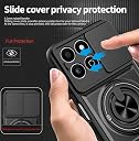 Glaxx Heavy Duty Ring Back Case Cover for Honor X7C - Kickstand, Camera Slider Protection with Magnetic Ring Rugged Bumper Hard Back Cover for Honor X7C gallery image