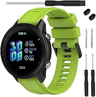 Vista 1 de TopPerfekt Correa para reloj Garmin Forerunner 955 – Correa de repuesto de silicona suave para reloj inteligente 955 compatible con mujeres y hombres
