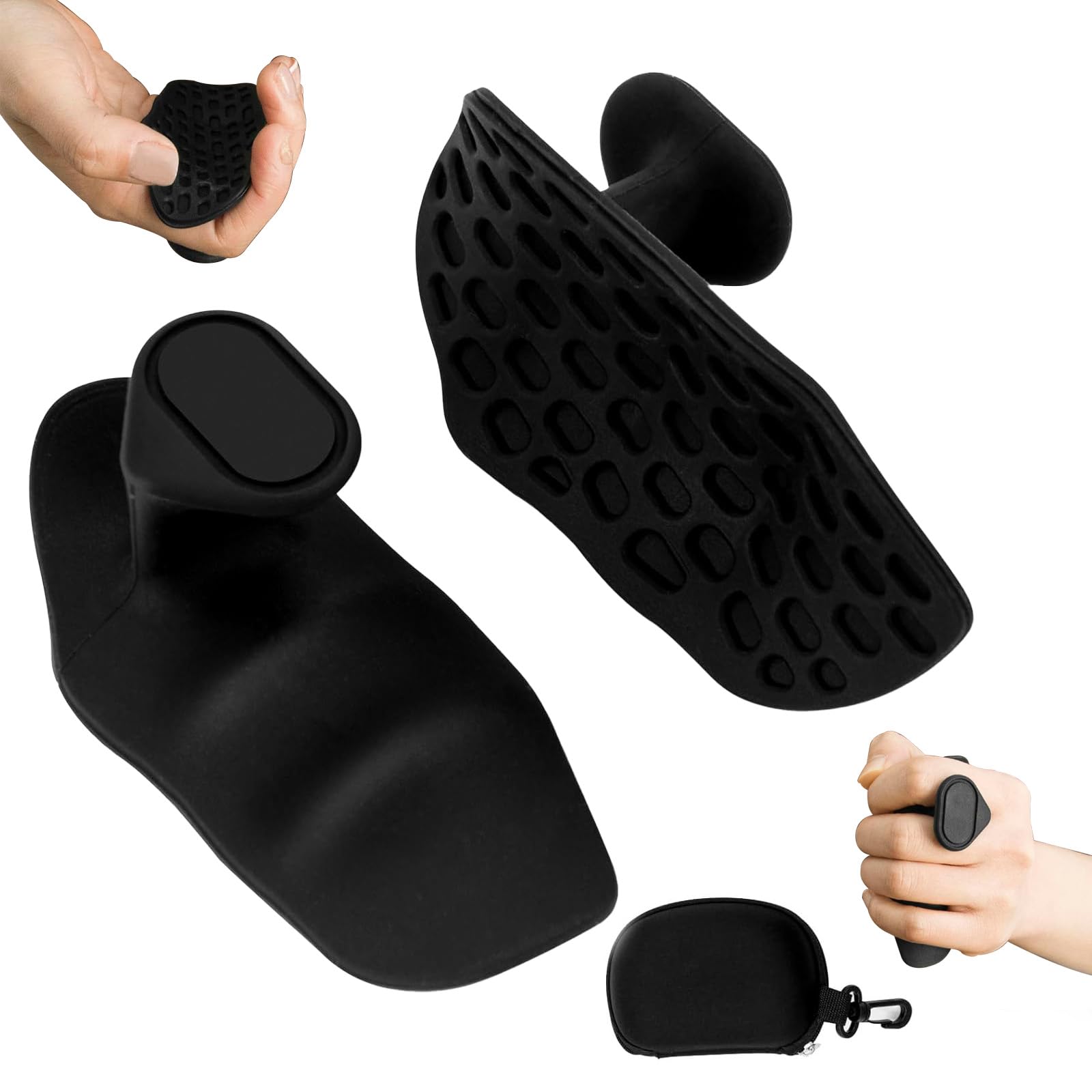 Gym Grips, Weight Lifting Grips for Men Women Deadlifts, Rows, Ergonomics Workout Rubber Gym Hand Grips for Training and Exercise, Dumbbell, Deadlift, Bar Pad Pull Up Grippers