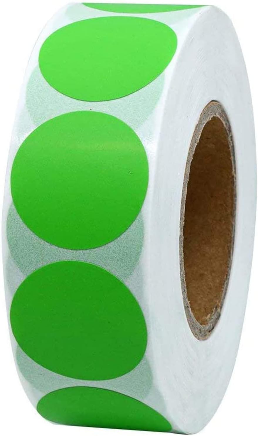 Coloured Dot Stickers 500 Pcs 25mm Green Self Adhesive Circle Sticky