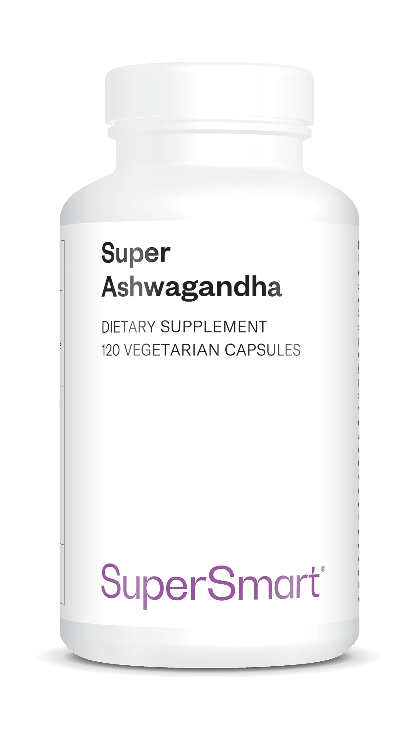 Super Ashwagandha - Rilassamento naturale e antistress - SuperSmart | KSM-66® - Favorisce la resistenza e il recupero muscolare - Estratto di Withania Somnifera (5%) - Vegano